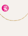 Colar Mini Twist Aço Banho de Ouro