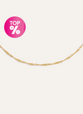 Collar Mini Twist Acero Baño Oro