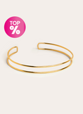Choker Double Ring Banho de Ouro