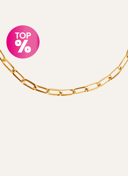 Collar Chic Acero Baño Oro