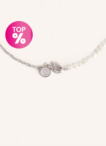 Collar Chic Pearl Acero