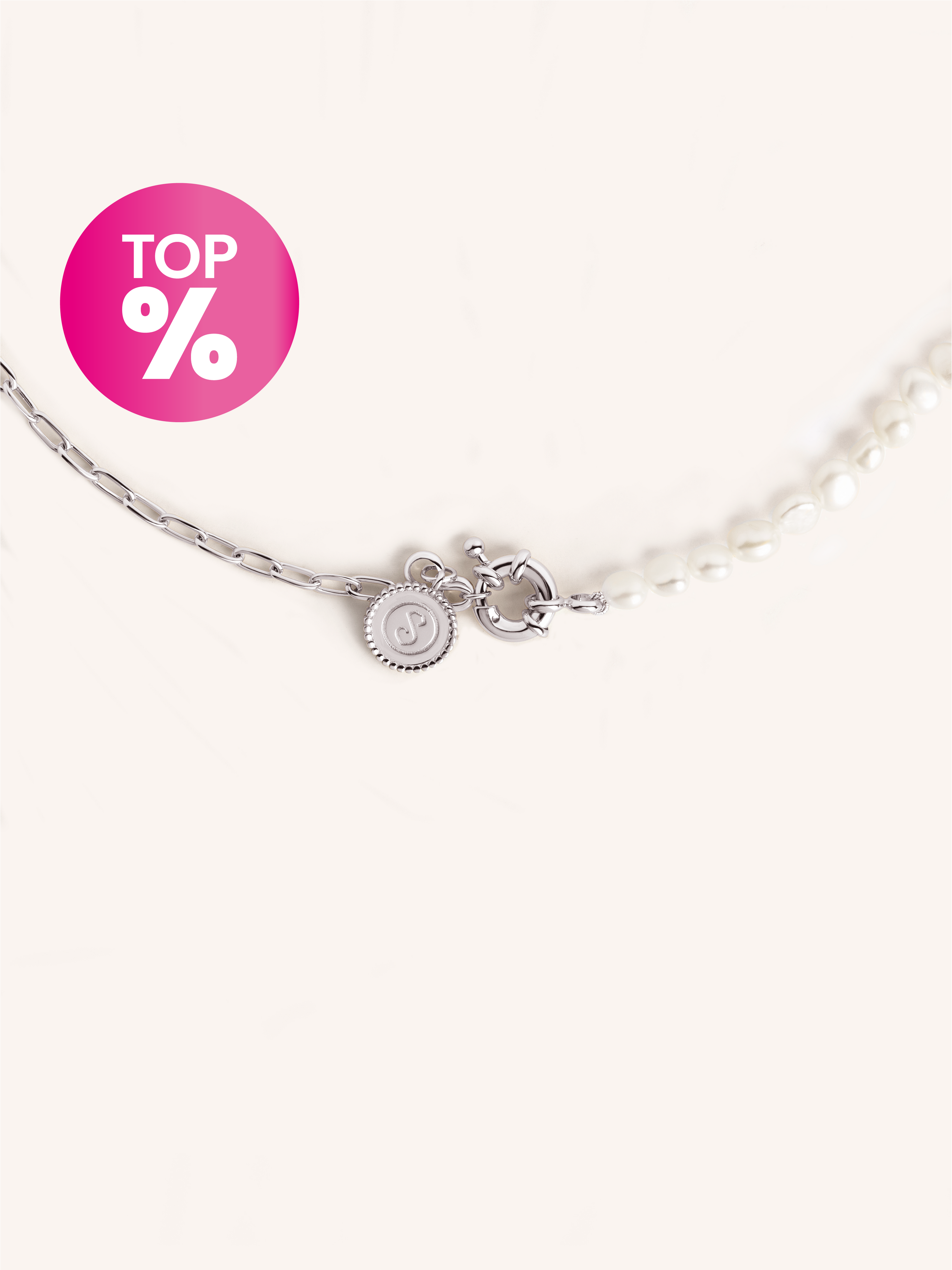Colar Chic Pearl Aço