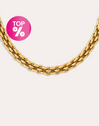 Colar Big Rope Aço Banho de Ouro