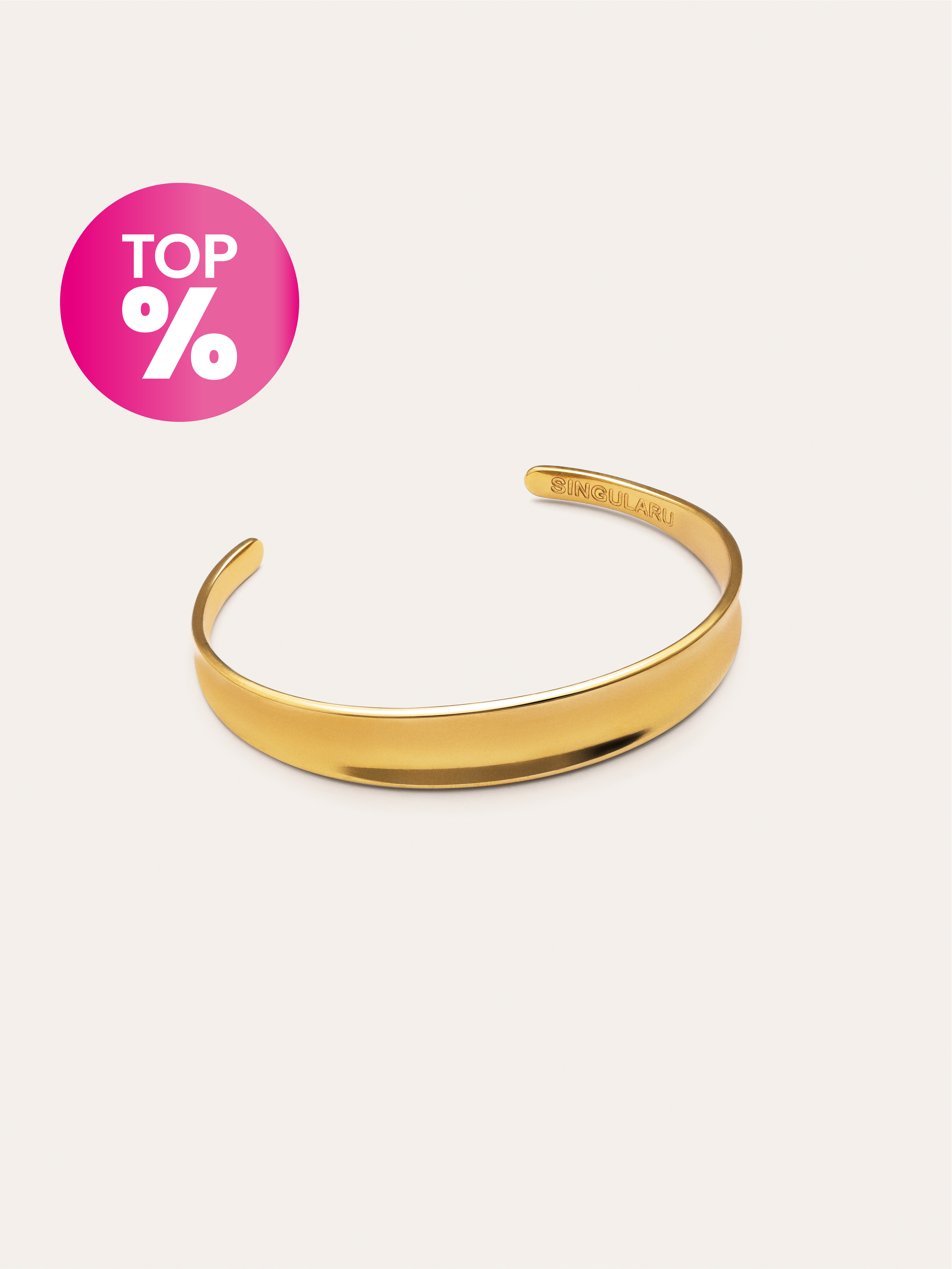 Bracelete Easy Aço Banho de Ouro
