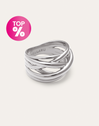 Anillo Triple Cross Acero