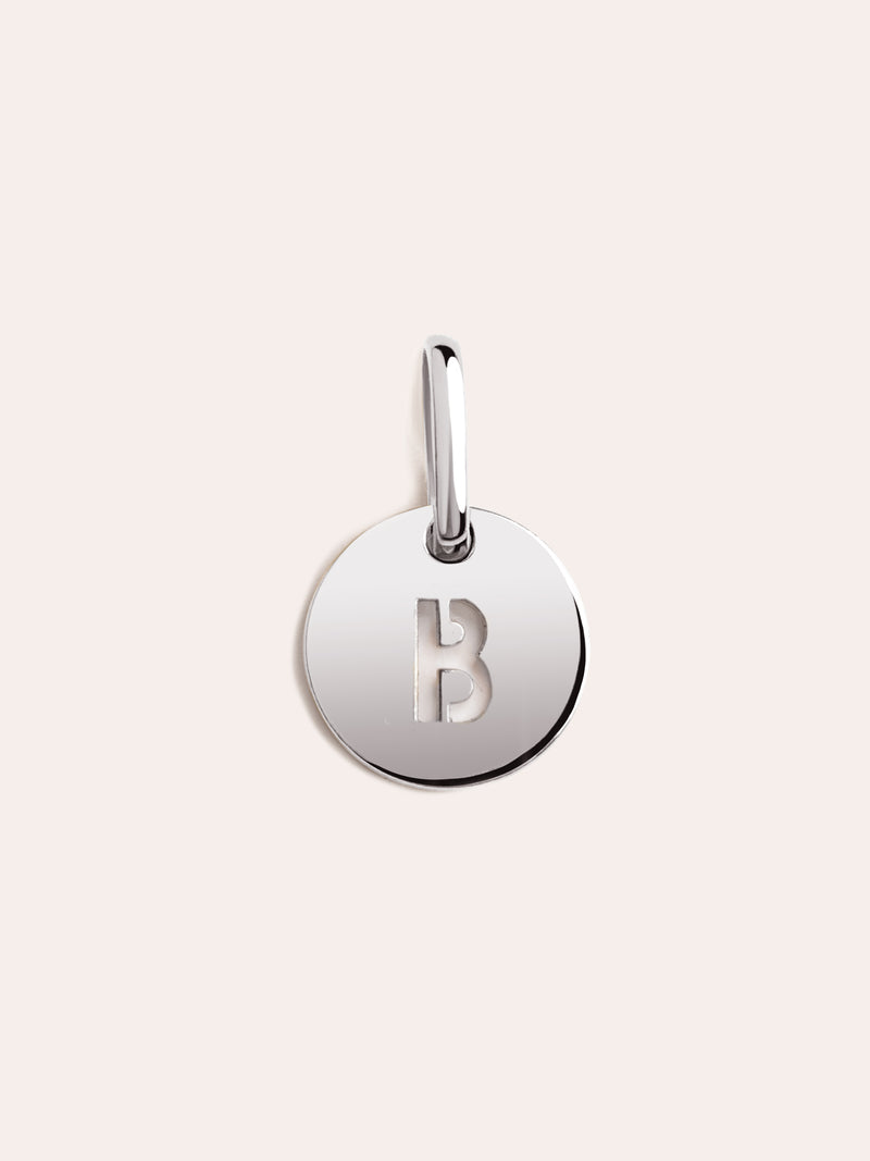Mini Medallion Letter Plata