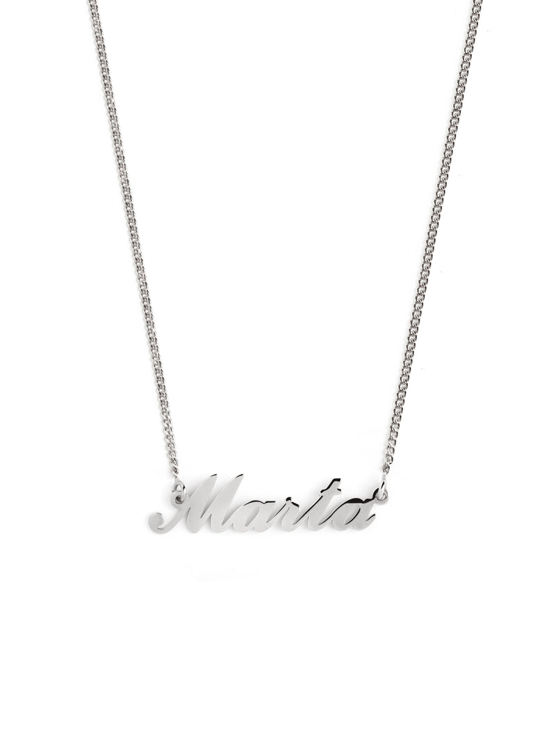 Collar Personalizado Carrie Plata