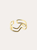 Bague Double Peak Argent Baño Oro