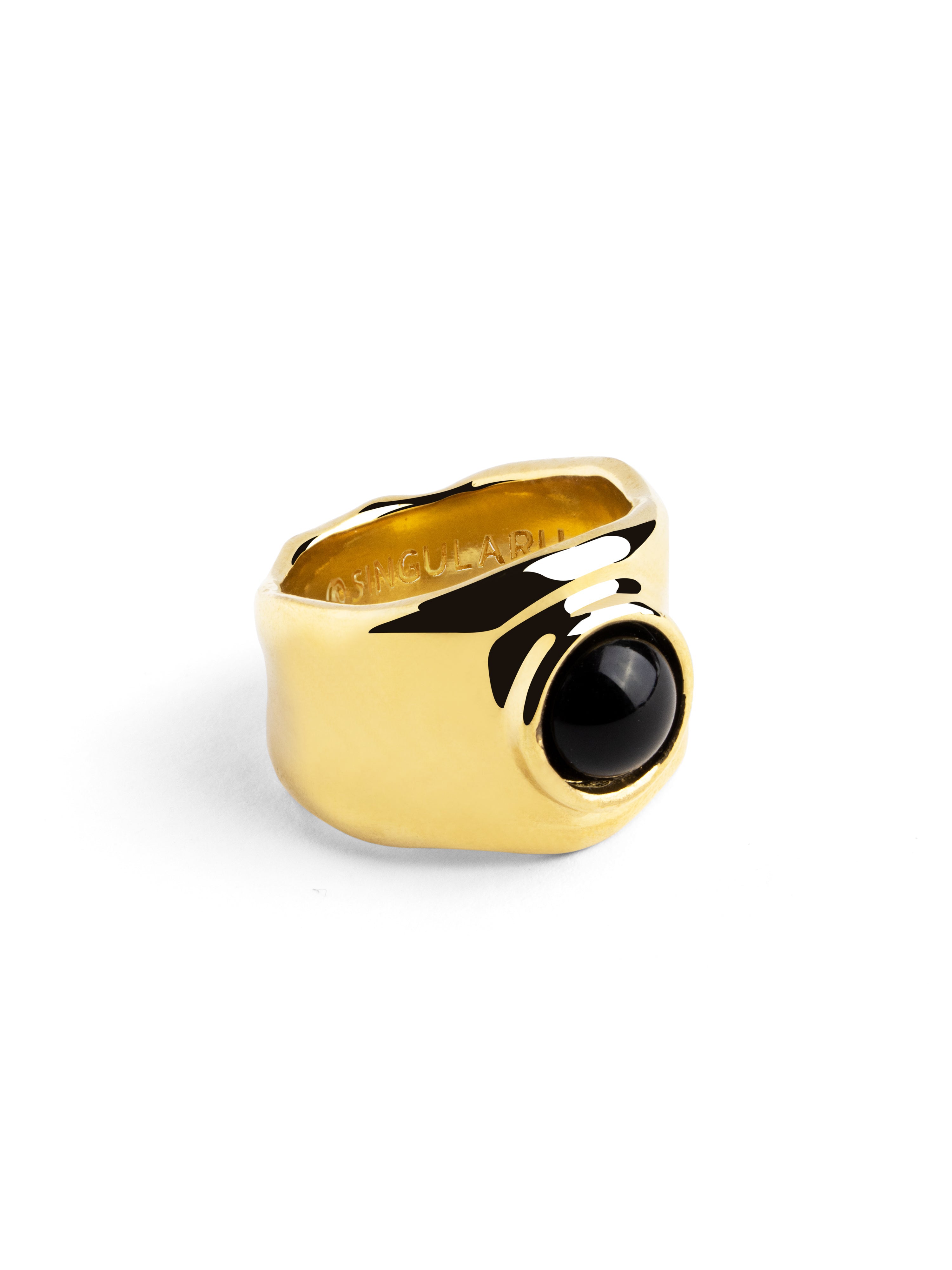 Anillo My Onyx Ba o Oro SINGULARU