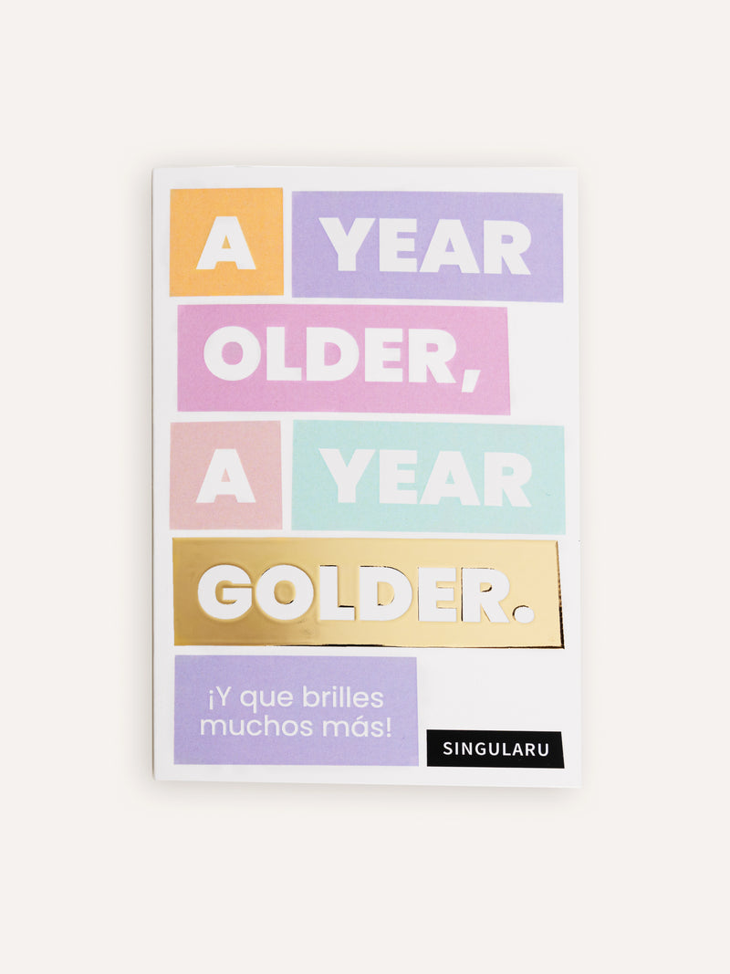Carte d'Anniversaire Golder