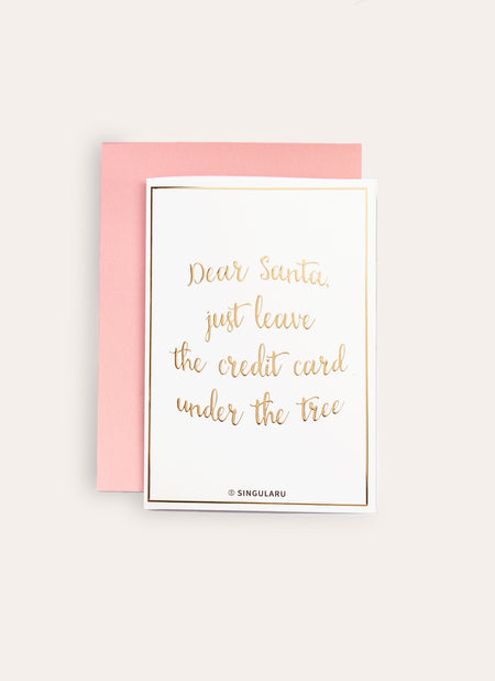 Tarjeta Dear Santa