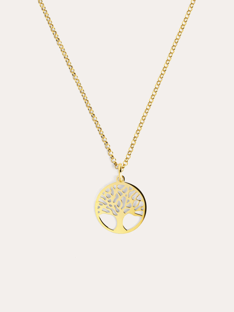 Tree of Life Halskette Silber, vergoldet
