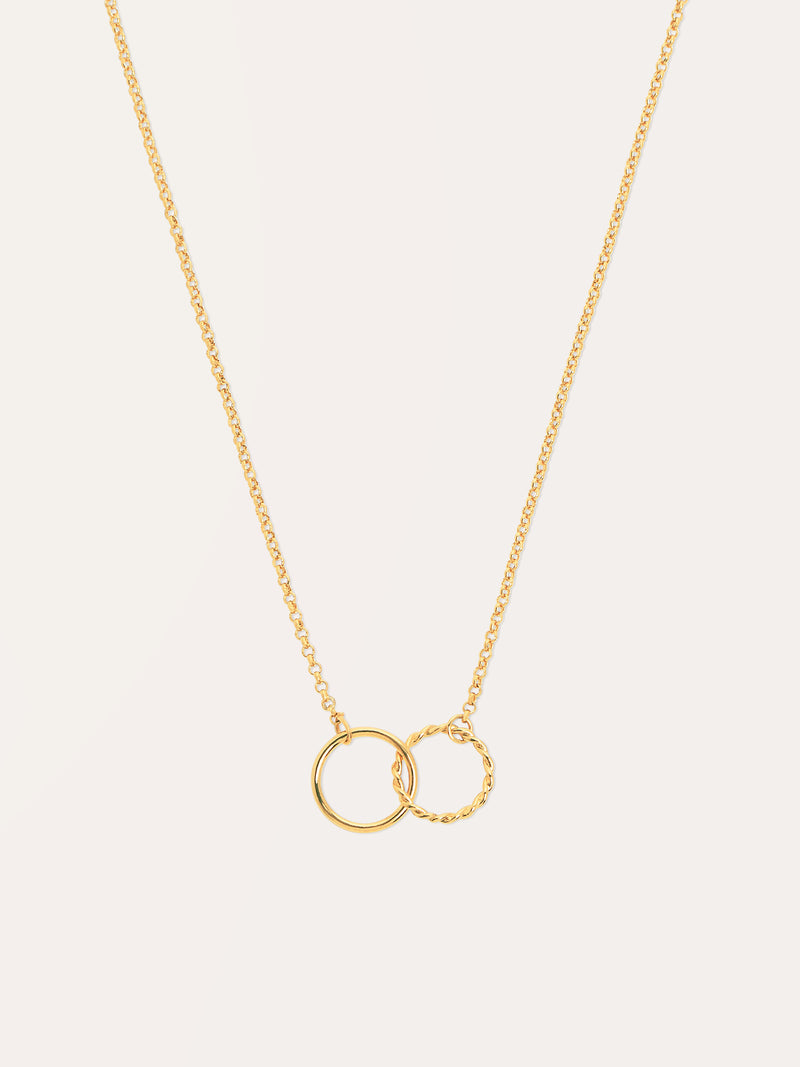 Collar Circles Twist Oro