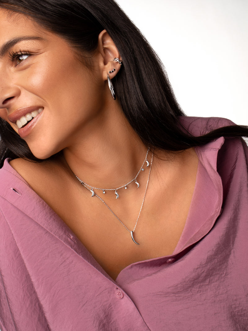 Collar Tusk Plata Puesta