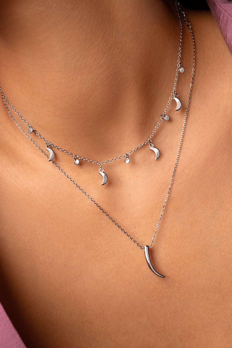 Collar Tusk Plata Puesta