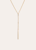 Y Sparks Stick Gold Necklace 