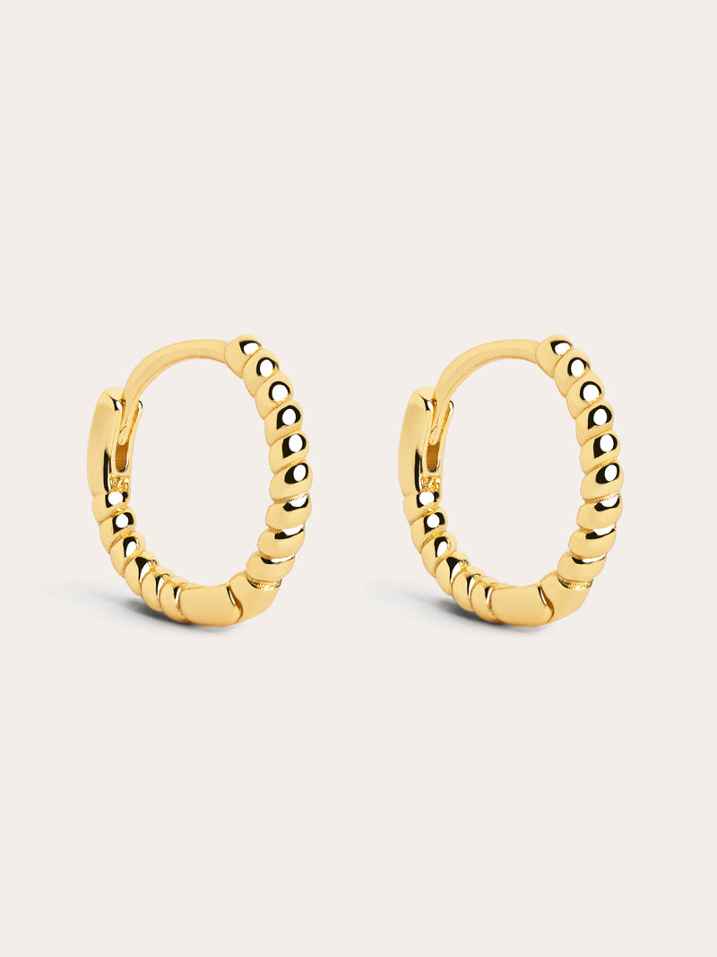 Pendientes Aro Twist Oro