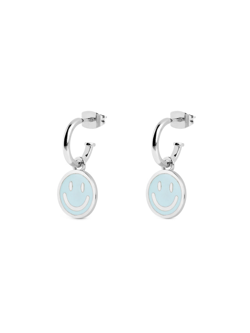 Smiley Sky Enamel Creolen