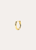Brinco de Argola Individual Klein 7 Prata Banho de Ouro