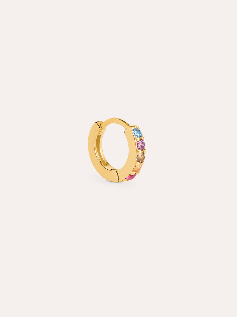 Cleo M Colors Gold Hoop Single Earring
