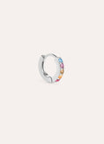 Cleo M Colors Silver Hoop Single Earring