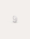 Number Silver Single Earring