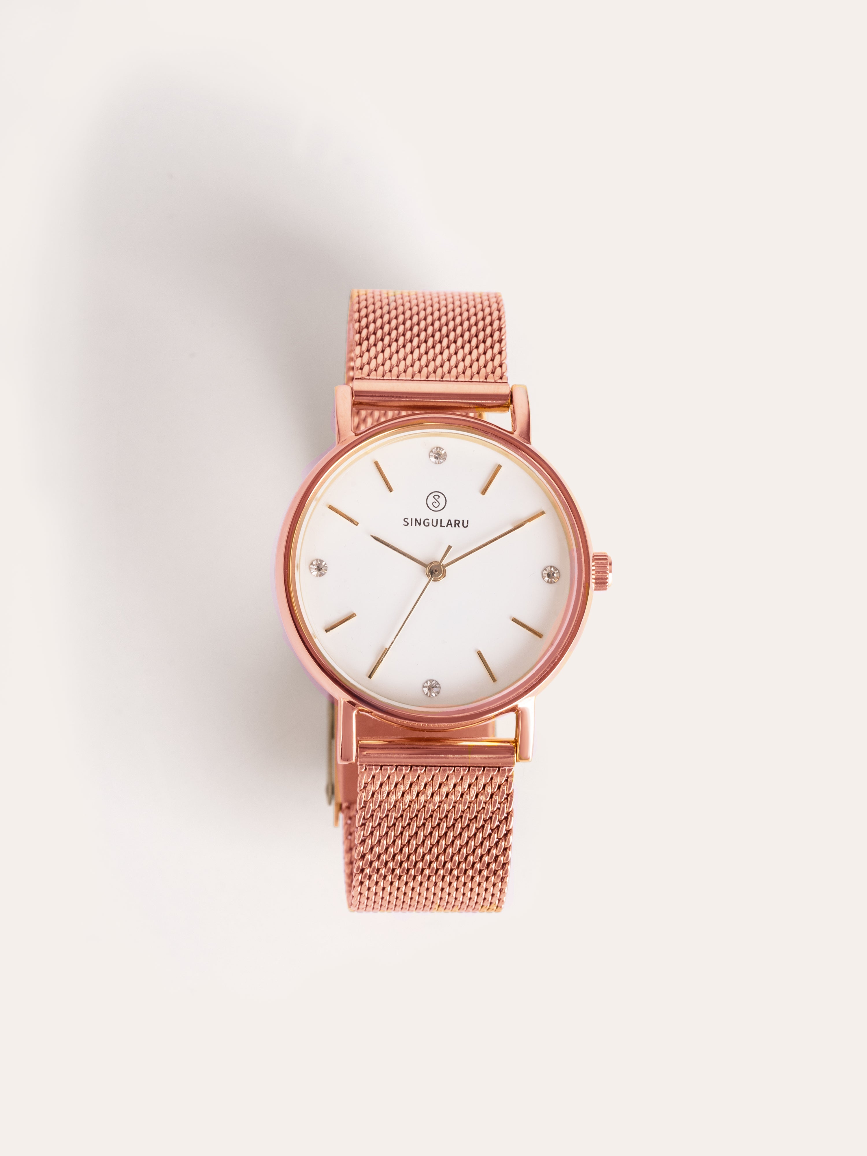 Reloj Iconic Acero Baño Oro Rosa