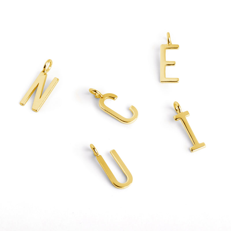 Inicial Collar Personalizado Letters Oro R