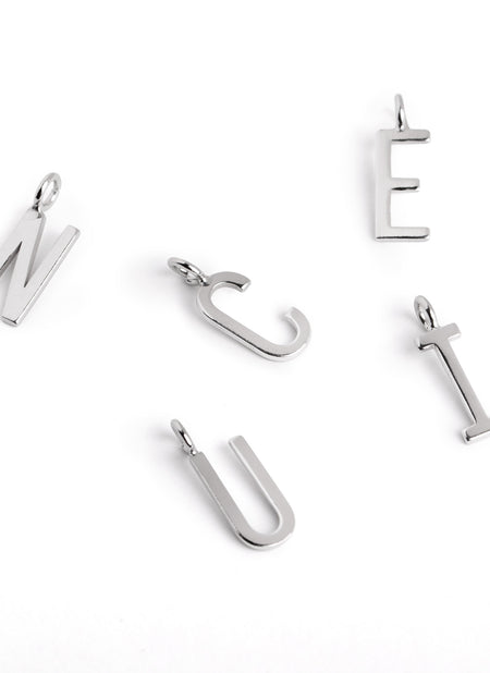 Silver Initial Personalized Letters Necklace Z